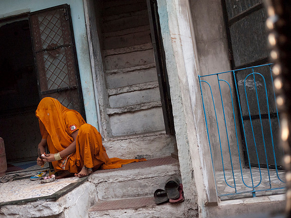 Woman In Orange