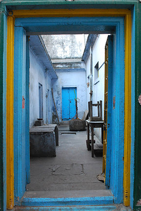 Blue Frame Door