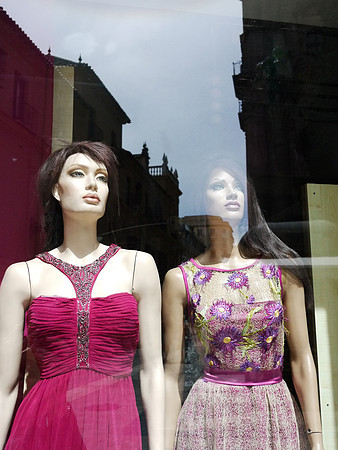 Two Mannequins In Red